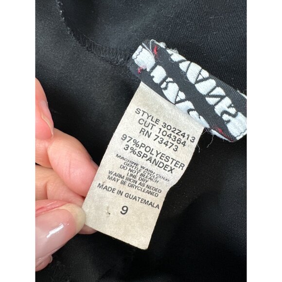 Tracy Evans Womens Black‎ Polyester & Spandex Pants  Side Zipper & Zigzag - Picture 5 of 11